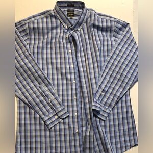 Neiman Marcus Blue Plaid Men's Shirt